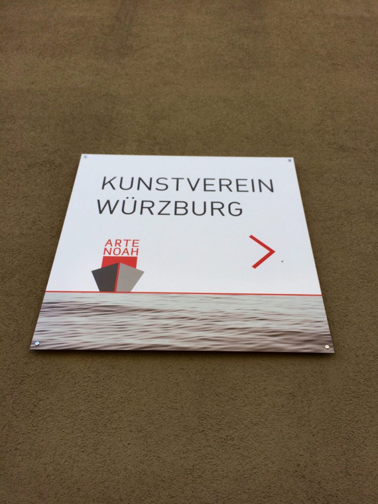 Kunstverein Würzburg Schild Kunstschiff
